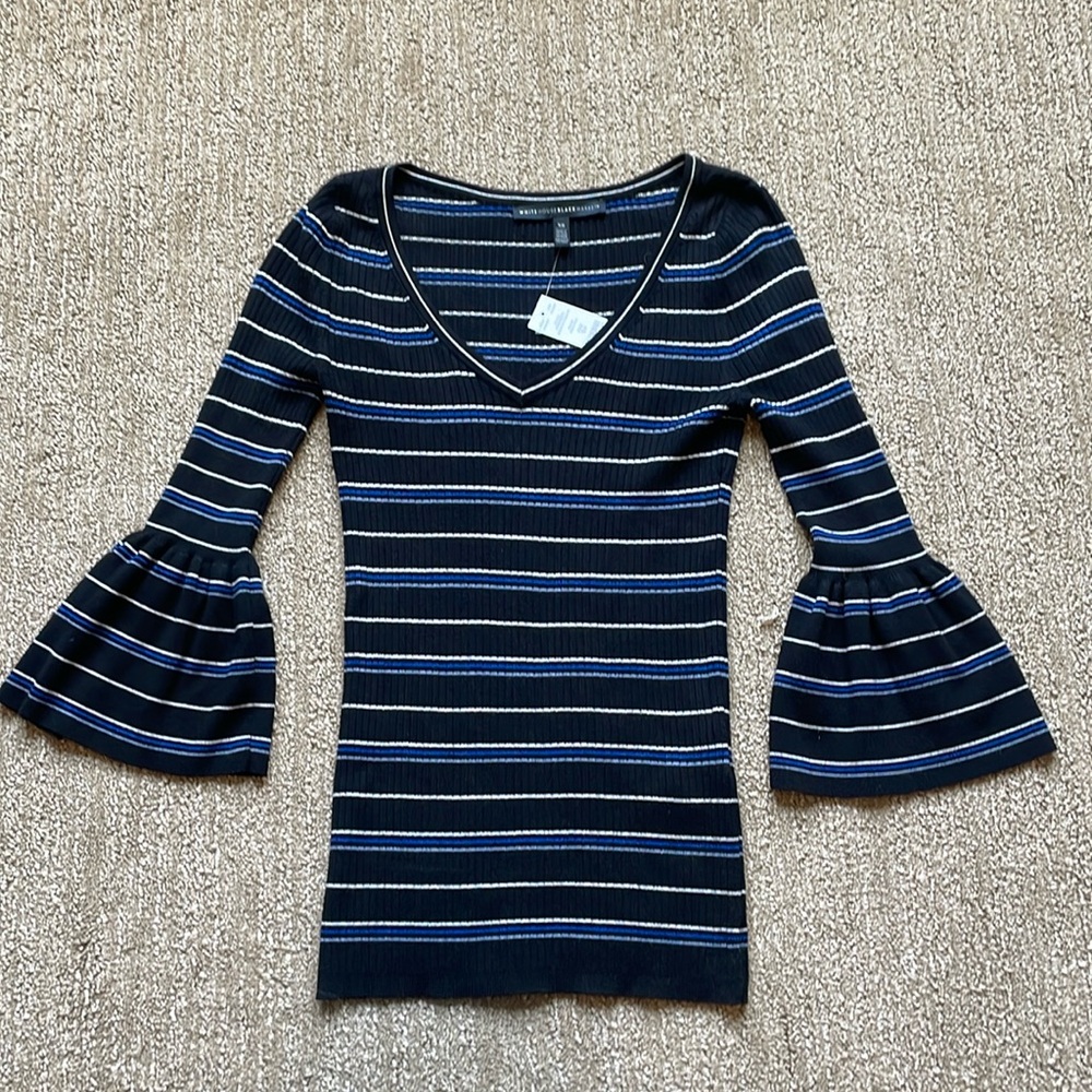 White House Black Market Striped Top
